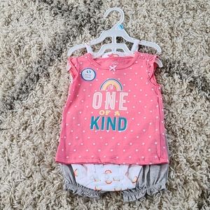 NWOT Carter's 3-Piece Summer Onesie Outfit 6M